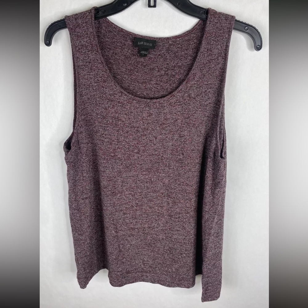 J. Jill Shirt Womens Large Red Tank Knit Rayon Stretch Wearever Collection